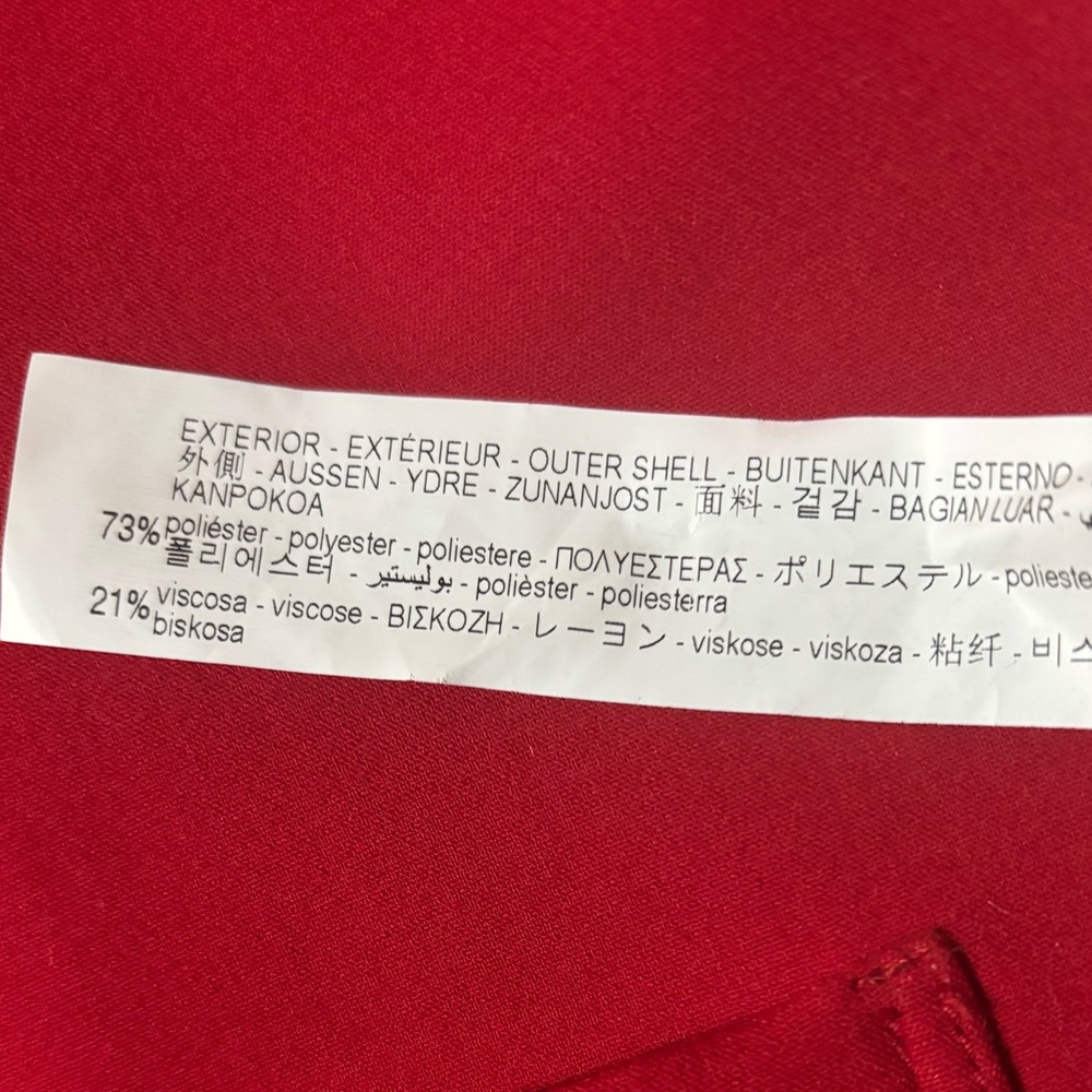 Zara Vibrant Red Open Front Vest - Picture 10 of 11